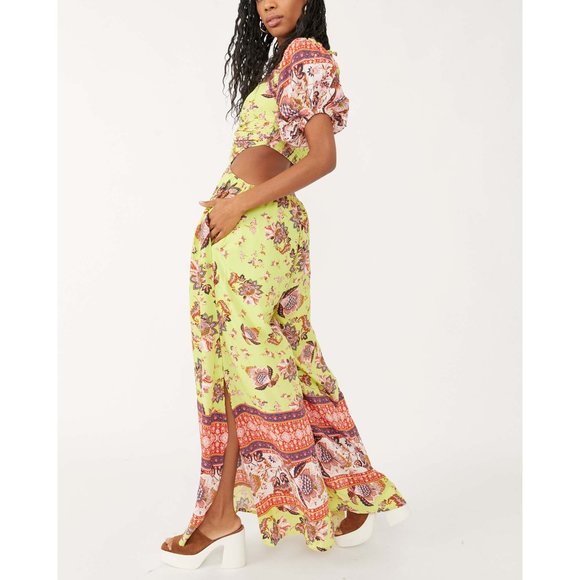 🎉LAST CHANCE🎉 NWT Free People Bali Citrus Skies One Piece / Lime Combo - Picture 2 of 8